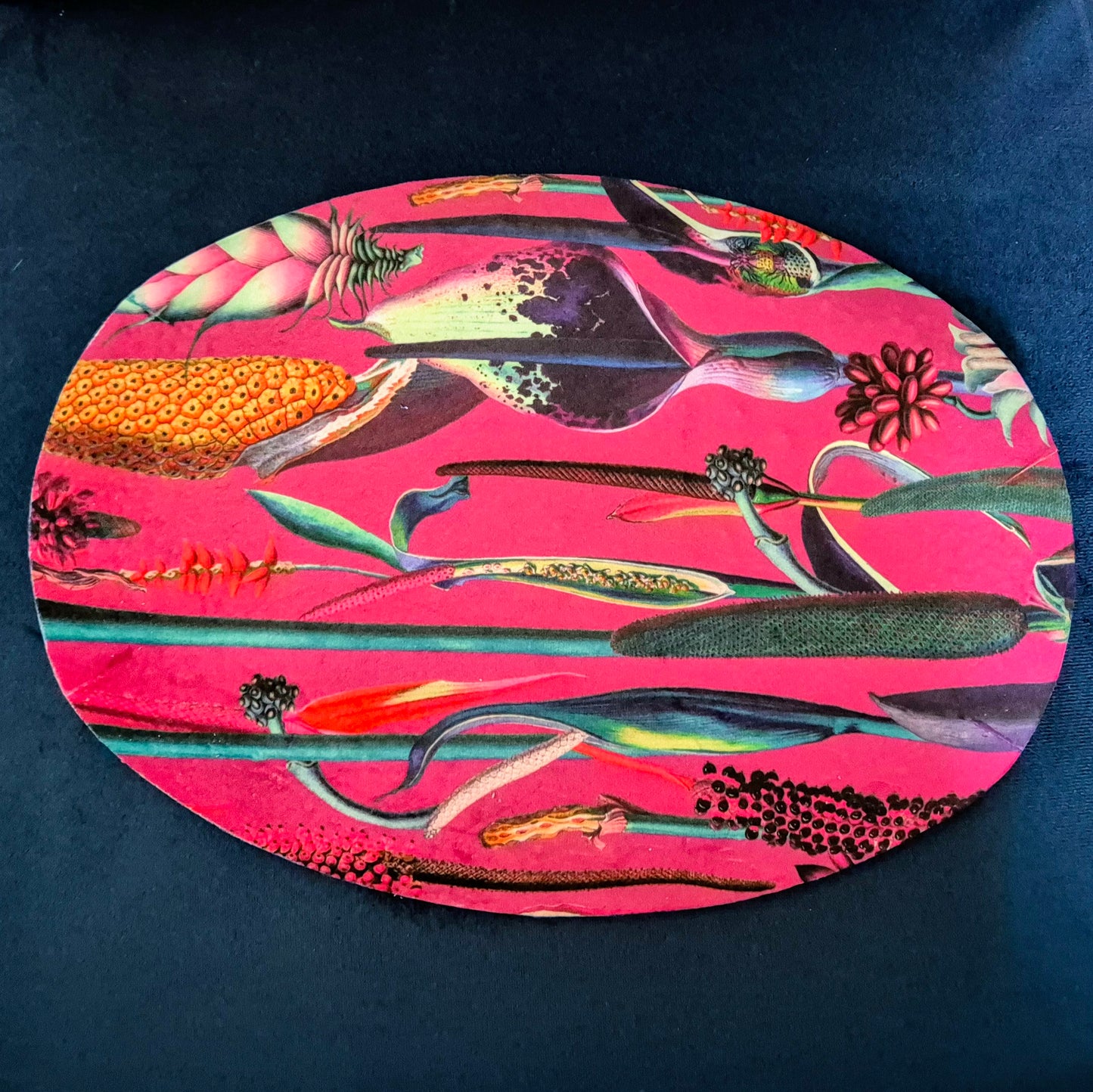 The Blue Mandala Glass Tray