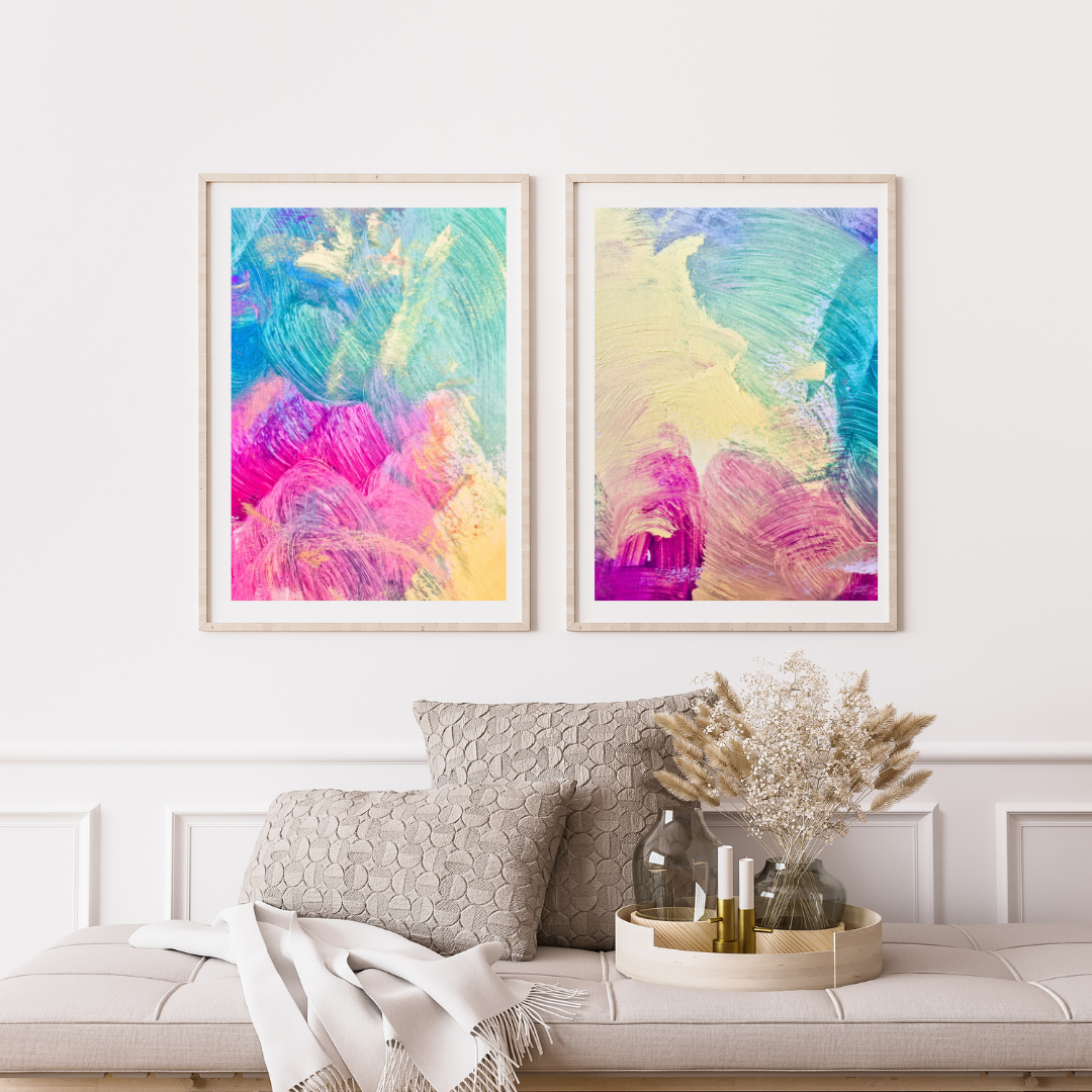 Blue Swirl - Framed Print