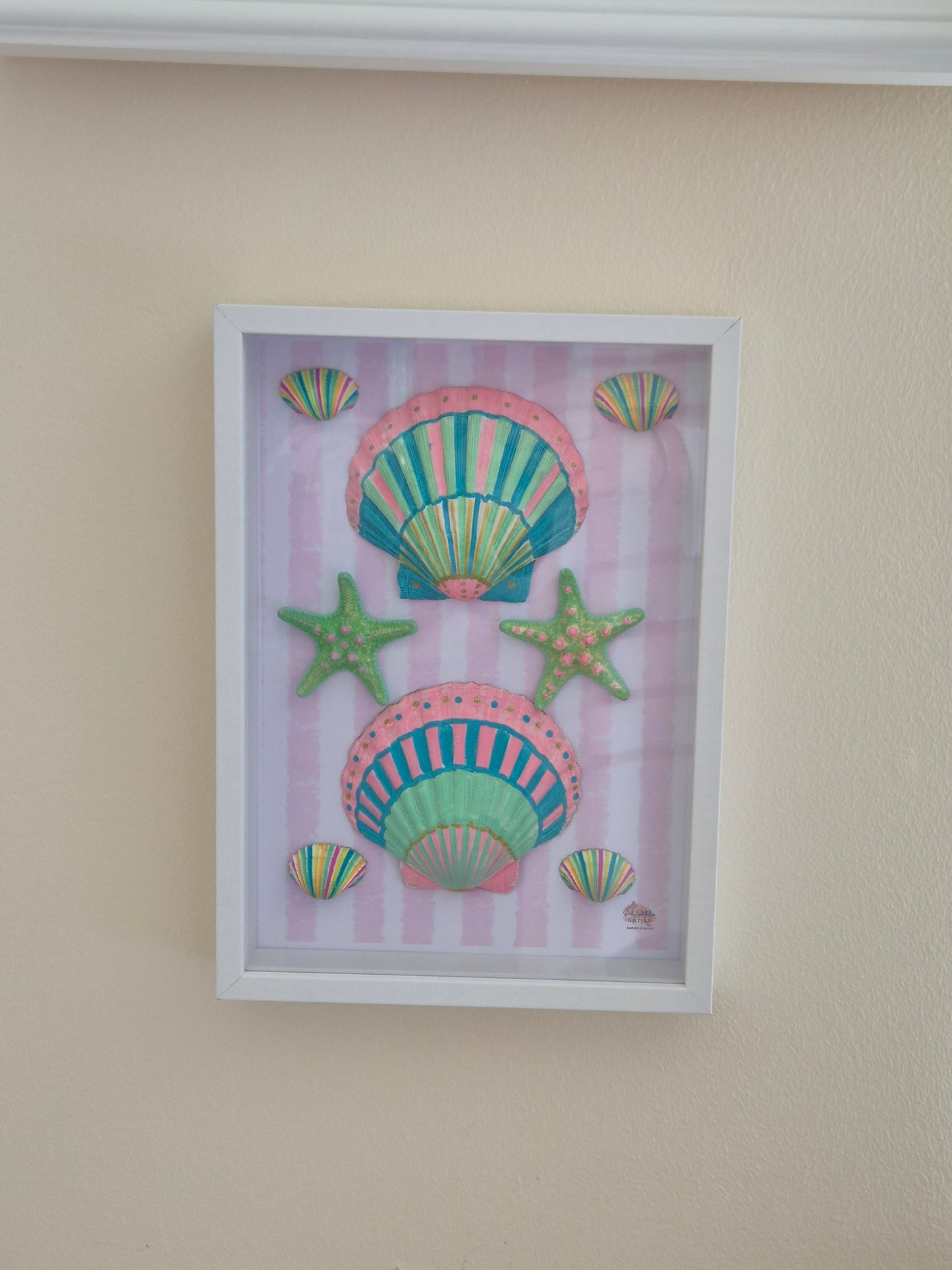 Candy Beach Days — Original Shell Art