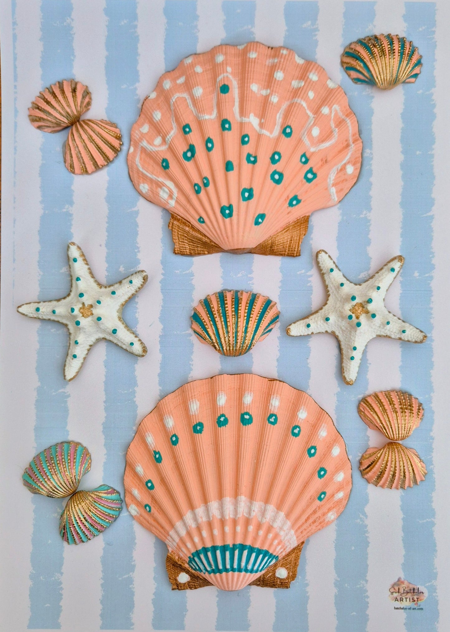 Candy Beach Days #3 - Original Shell Art