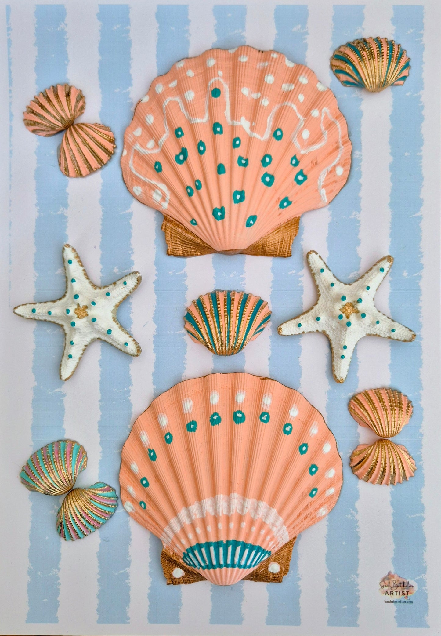 Candy Beach Days #3 - Original Shell Art
