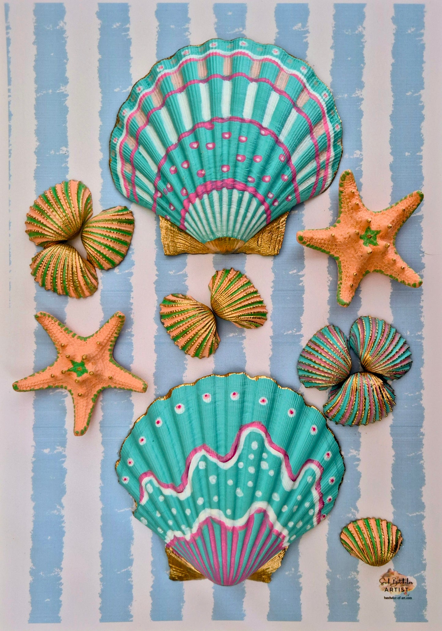 Candy Beach Days #2 - Original Shell Art