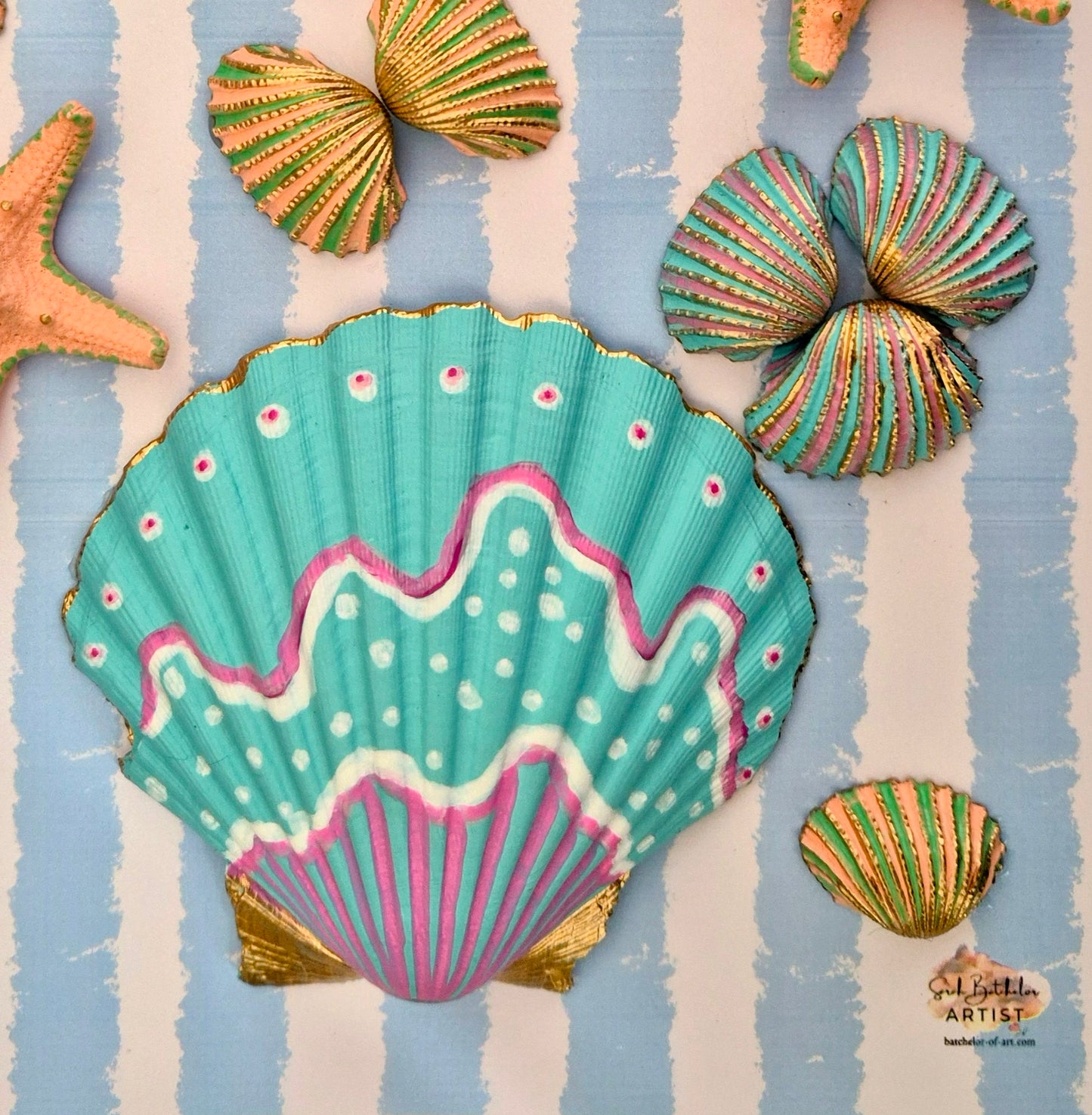 Candy Beach Days #2 - Original Shell Art