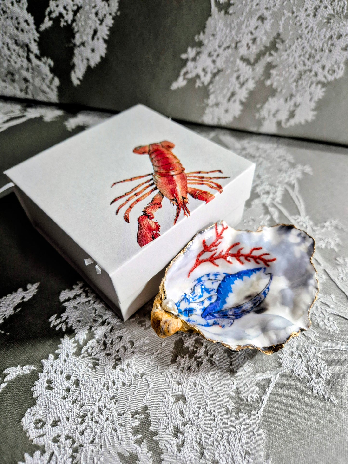 Blue Shell Oyster Ring Dish & Box (Copy)