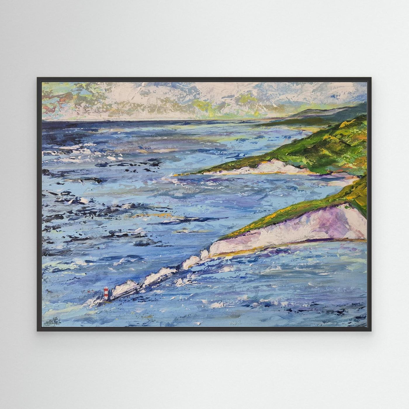 The Needles From Above - Framed Canvas Print
