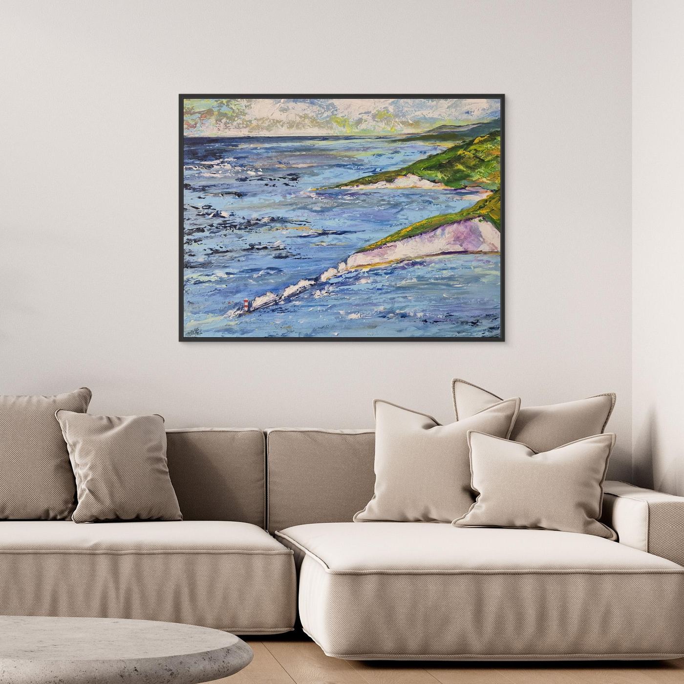 The Needles From Above - Framed Canvas Print