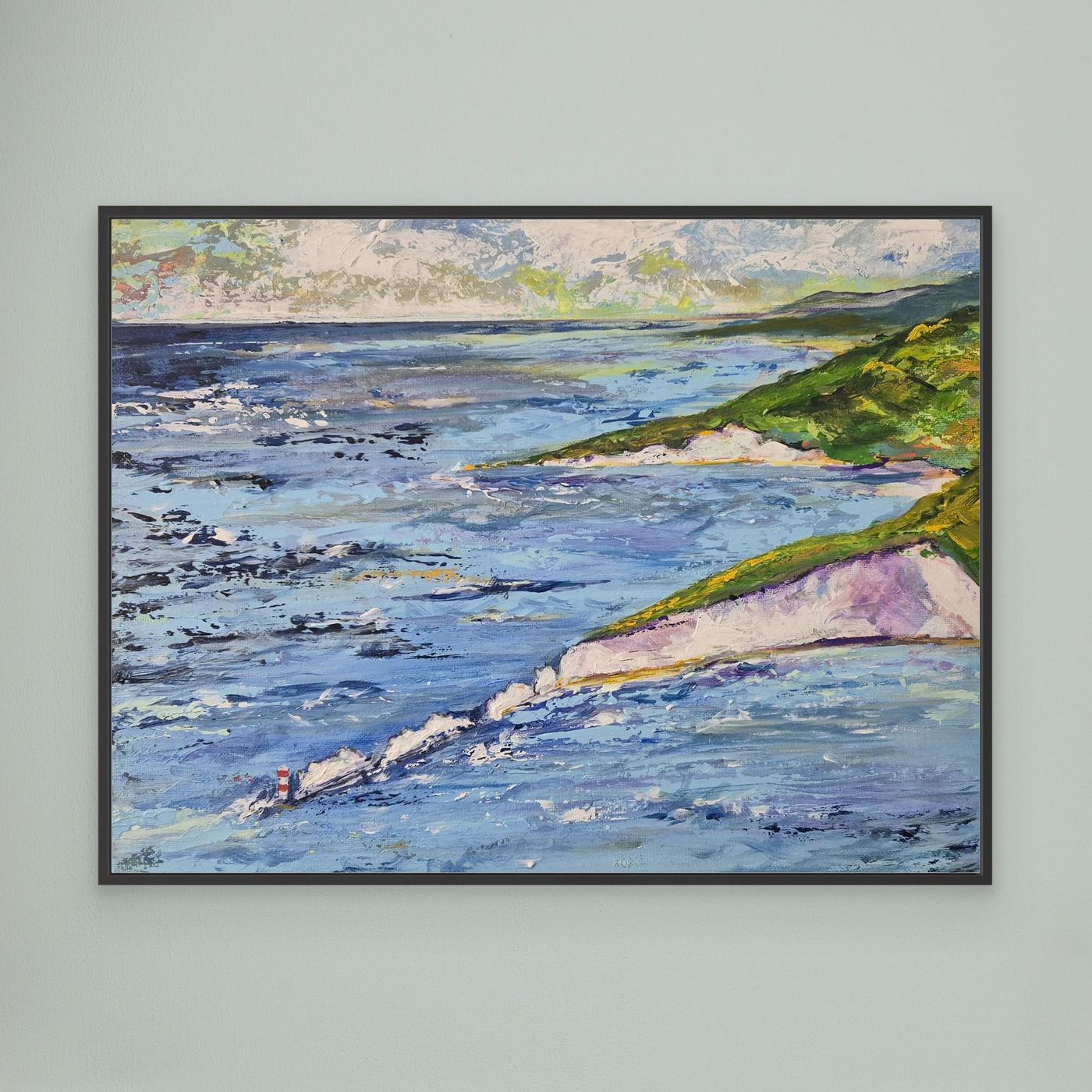 The Needles From Above - Framed Canvas Print